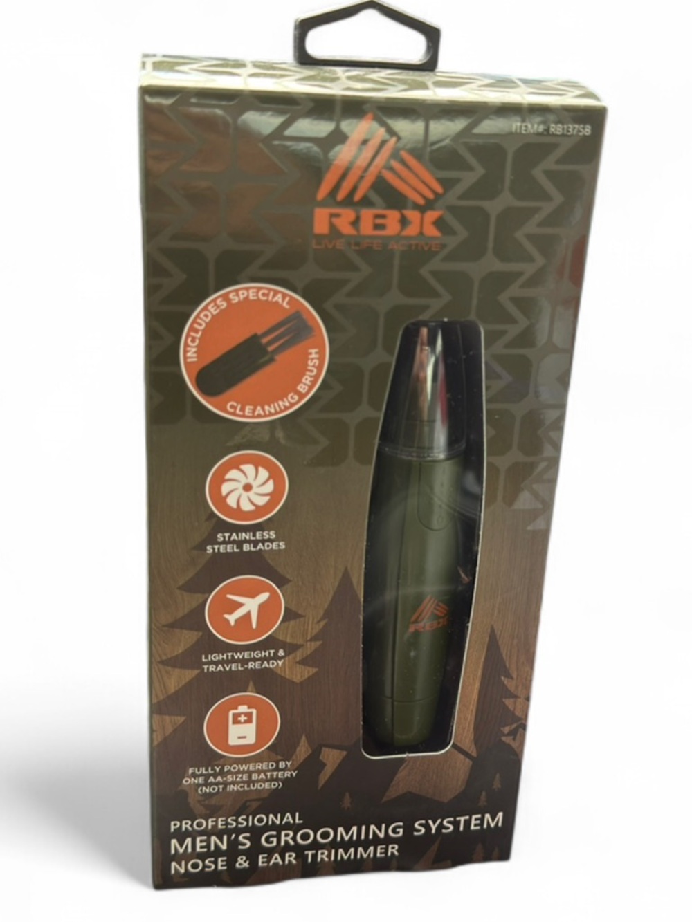 NWT/Sealed RBX Men's Army Green Nose & Ear Trimmer